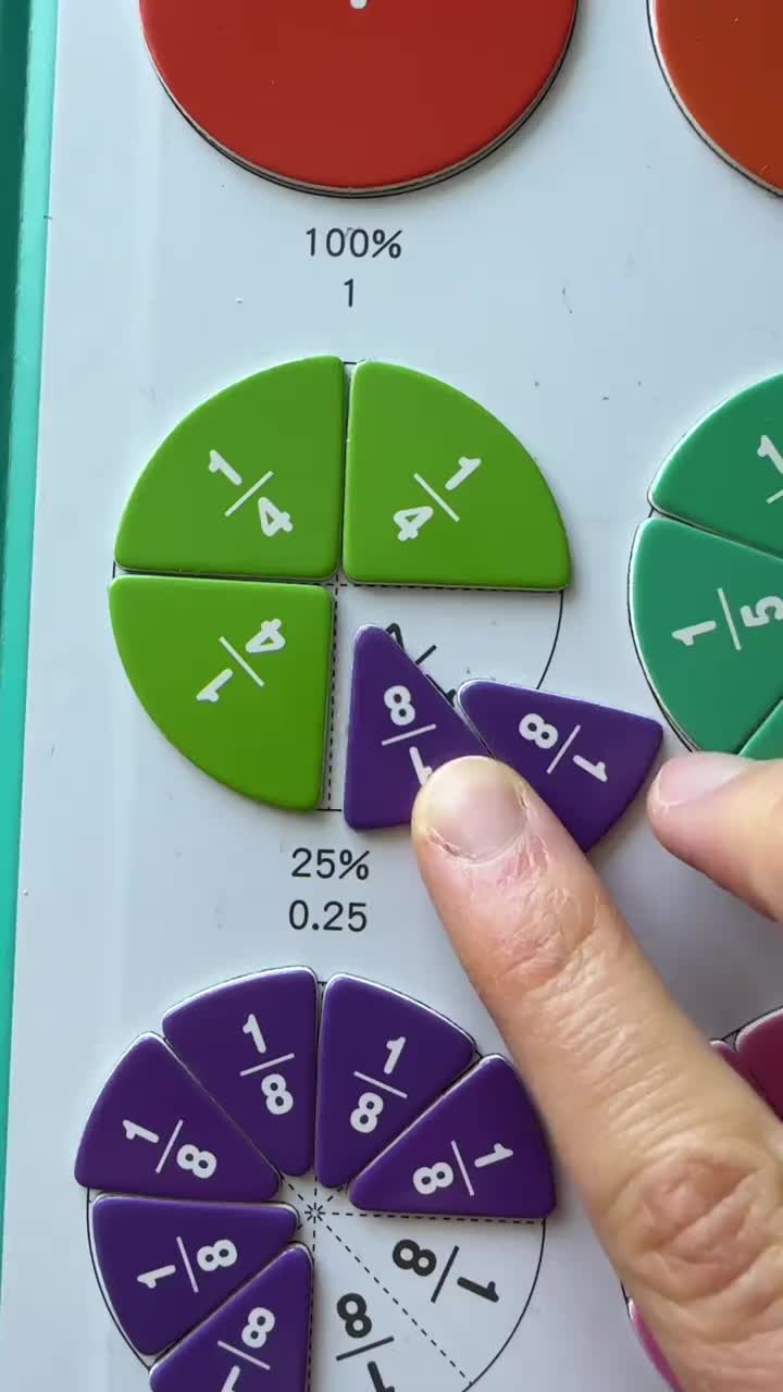 Montessori Magnetic Book Fraction Puzzle