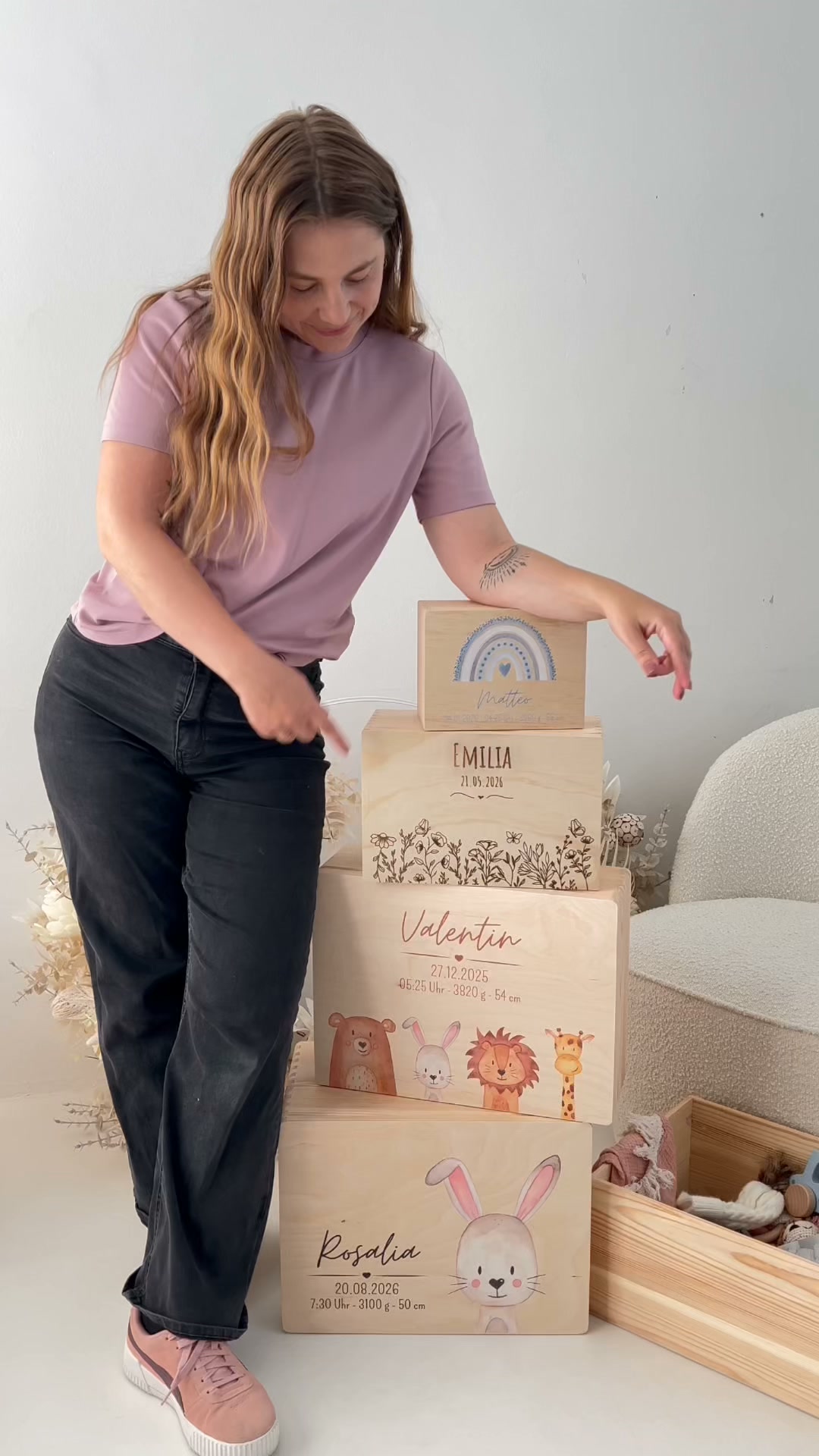 Jetzt Erinnerungsbox zur Geburt gestalten