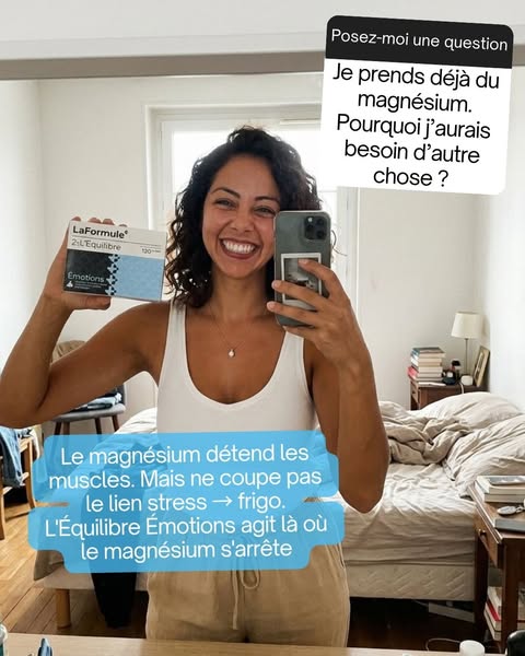 Le magnésium s'arrête là où L'Équilibre Émotions commence.