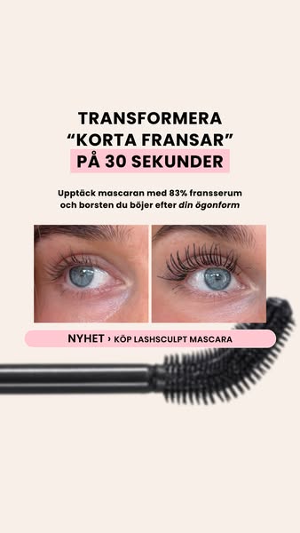 Tubing-mascara med 83% fransserum