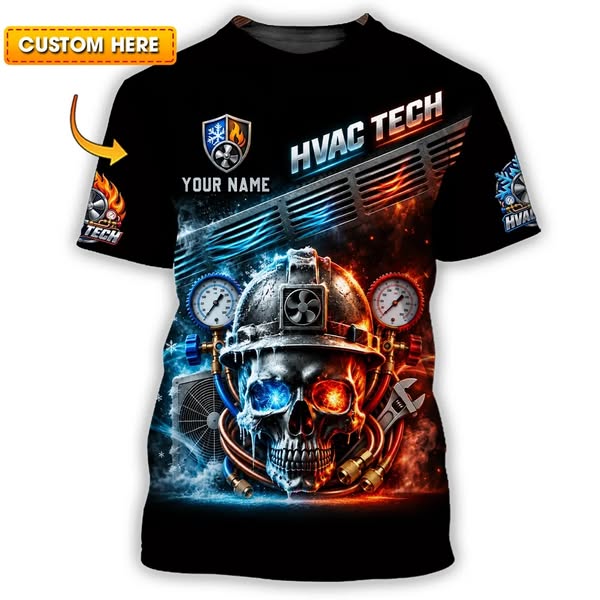 Personalized HVAC Shirt with Your Name