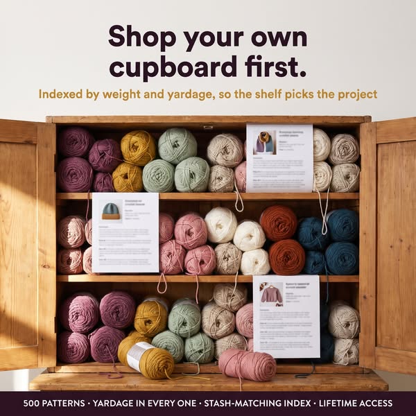 The Complete 500 Crochet pattern Vault - 10 categories - Lifetime access