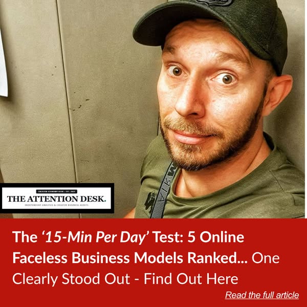 The 60-Day Test: Five Biz Models But Only One Had Zero Cam Time