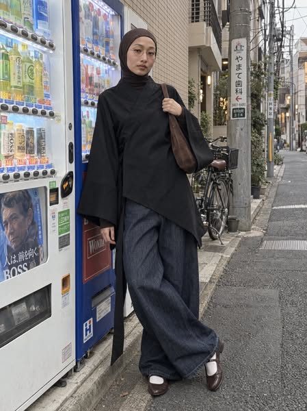 97% Cotton Asymmetrical Kimono