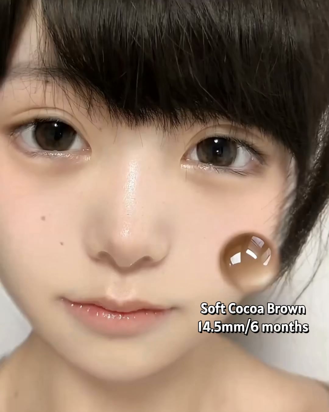 Soft Cocoa Brown 14.5mm Contact Lenses (6 months wear)