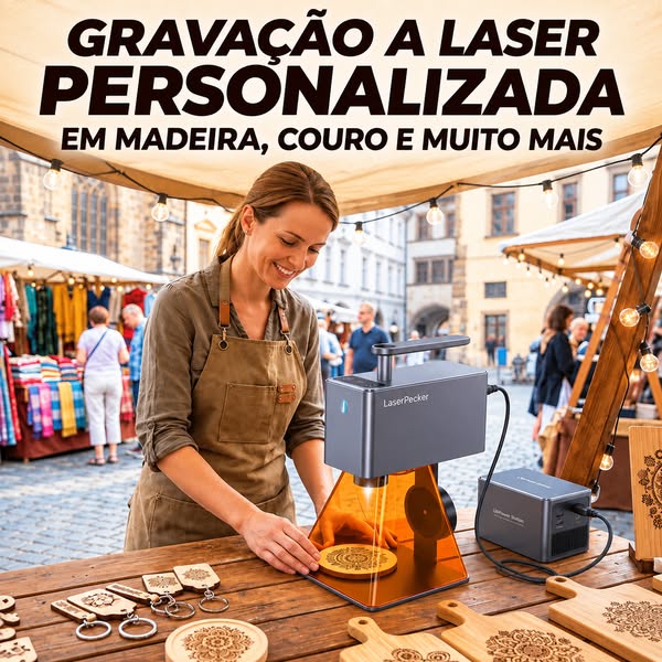 LaserPecker LP2 — grave a sua criatividade no dia a dia!