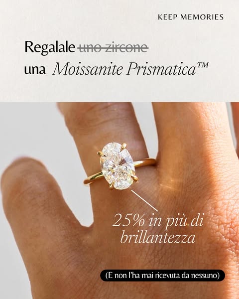 Fino al 10% della brillantezza in più del diamante ad un prezzo che non ti aspetti.