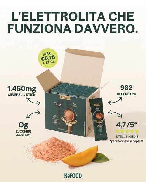 Elettroliti fino al -15%