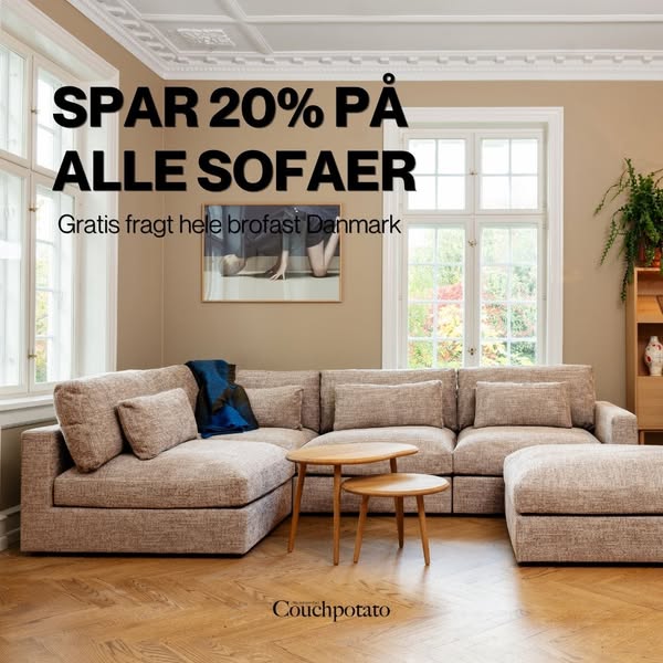 SPAR 20% PÅ ALLE SOFAER