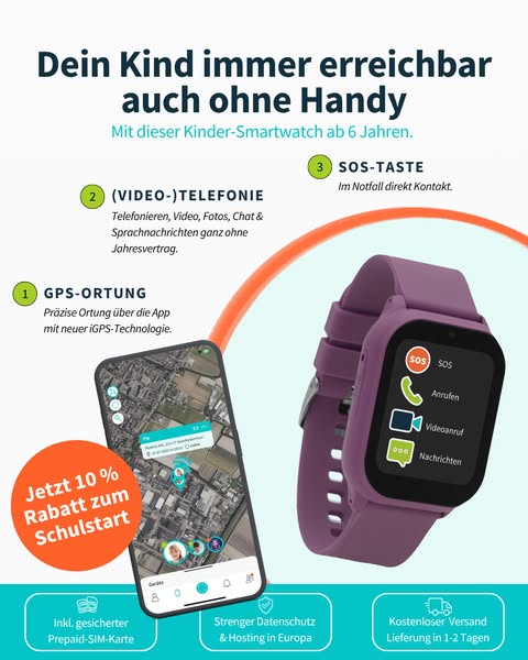 Smartwatch für Kinder ab 6 Jahren