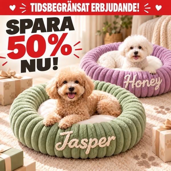 #1 Fluffig Hundbädd