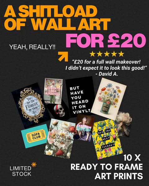 10 prints. £20. No need to choose