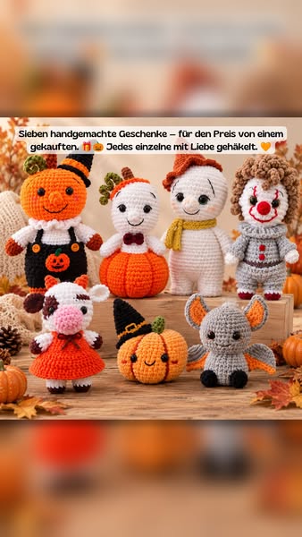 Deine ganze Halloween-Kollektion — 7 Figuren, 1 Überraschung!