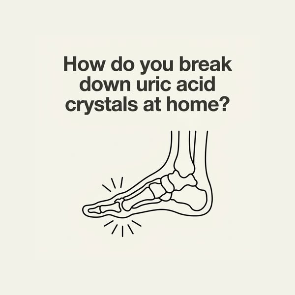 Allopurinol can help stop new uric acid being made — but it does nothing for the crystals already lodged in your joints.
