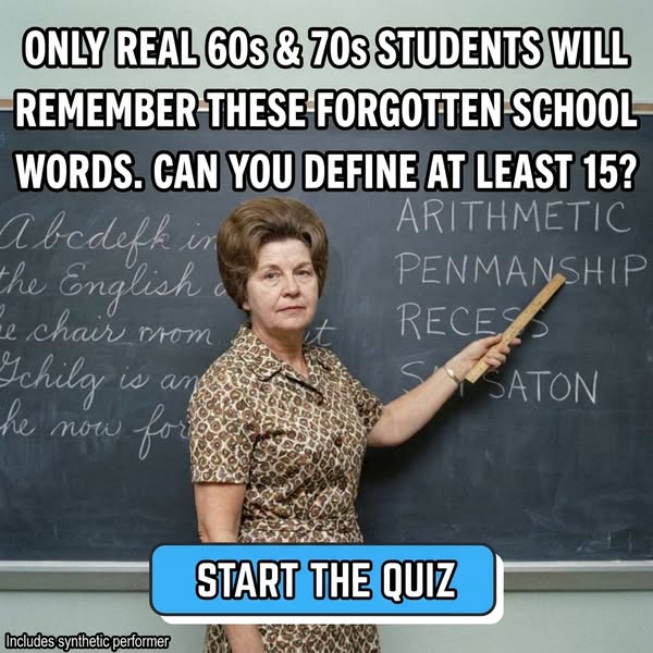 School Words We Remember