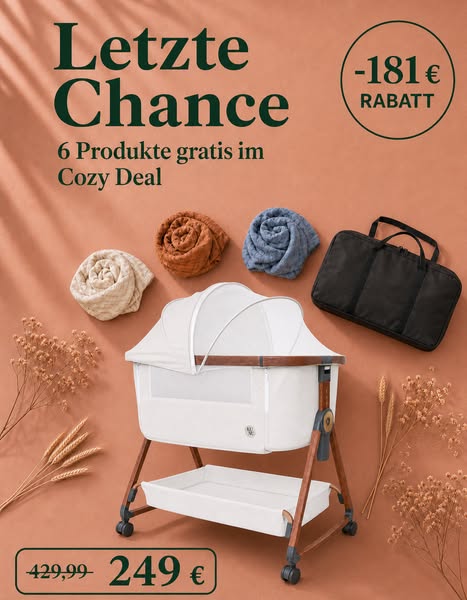 6 Produkte gratis + 181 € Rabatt - der Cozy Deal
