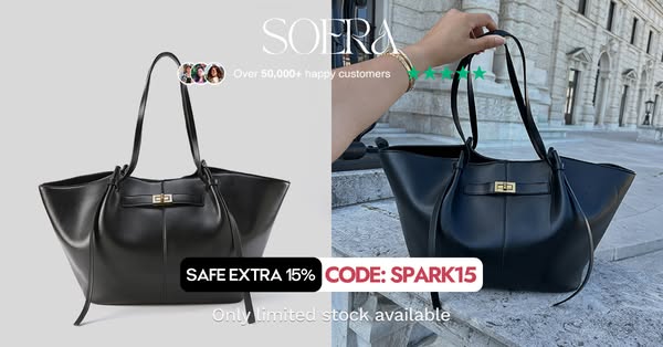 Gerda Shopper Bag - large vegan leather tote bag for Women - structured shopper handbag - everyday vegan leather bag - spacious shoulder bag