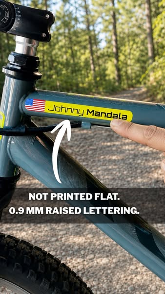 Raised lettering that lasts for years
