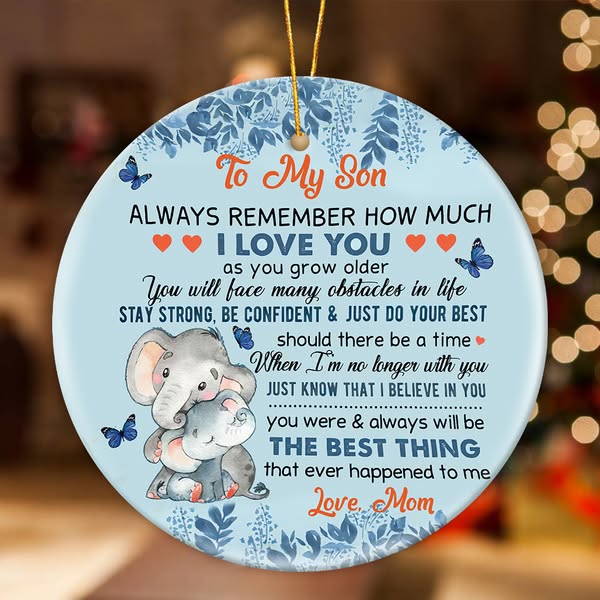 Gift For Grandson/Son - The Best Thing - Ceramic Ornament