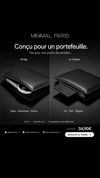 Fin. Plat. Élégant. Compatible Android et iPhone.