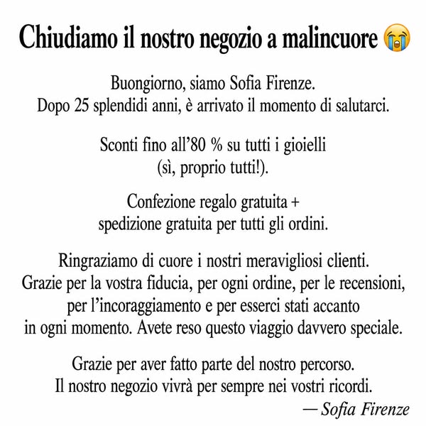 Tutto deve andare — sconto dell’80%.