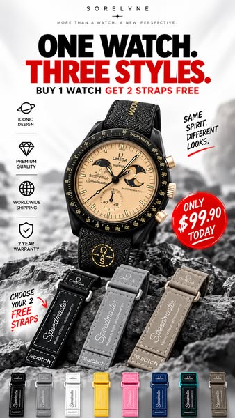 Buy 1 Watch, Get 2 Straps FREE