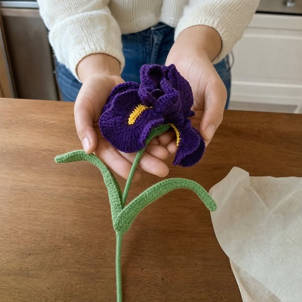 Delicate Iris Blossom Crochet Pattern