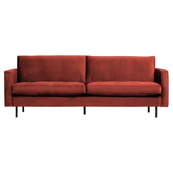 Sofa aksamitna 2,5-osobowa RODEO CLASSIC kasztanowy
