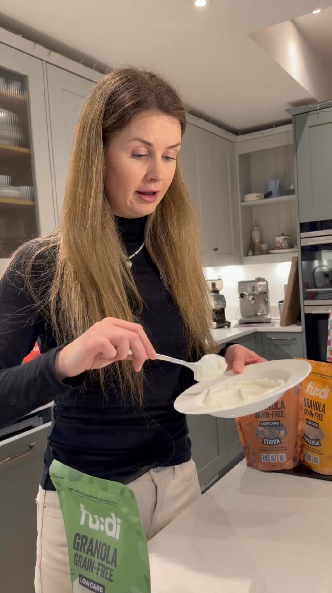 Crunchy granola. Just 2.4g carbs.