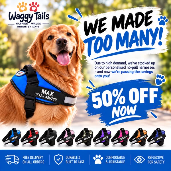50% Off Dog Harnesses