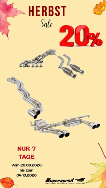 Supersprint Autumn Sale: 20 % Rabatt