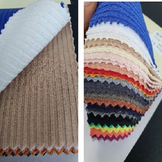 16937-KS Outdoor Rayon 70% Poly 25% Spandex Corduroy Knit Solid Dyed 48/50 Mixed Fabric with 48% Stretch Medium Weight