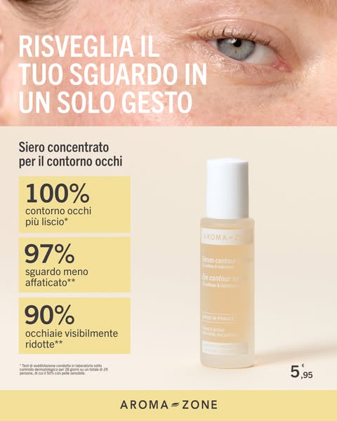 Siero concentrato per il contorno occhi 5% Caffeina ed Elicriso