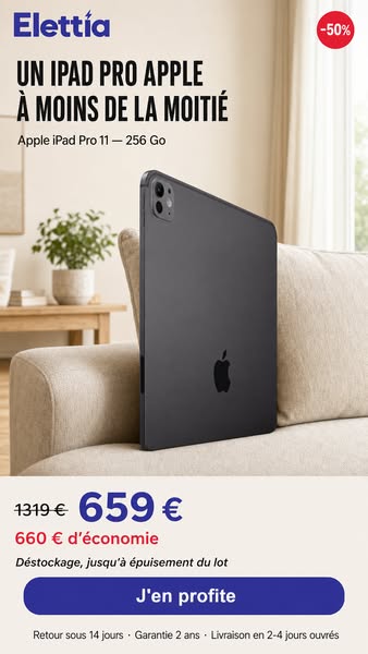 iPad Pro à moitié prix