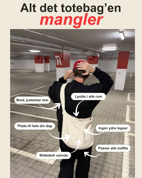 Prøv vores skuldertaske og mærk forskellen.
