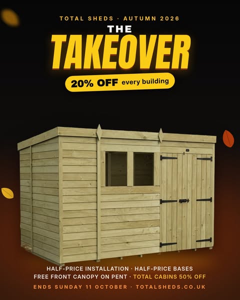 20% off every building. Ends Sunday 11 October
