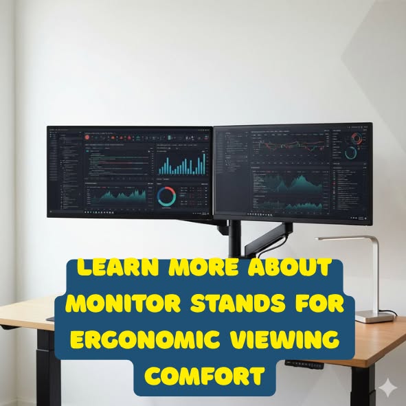 Learn more about monitor stands for ergonomic viewing comfort