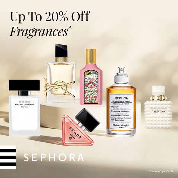 Up To 20% Off Fragrances
