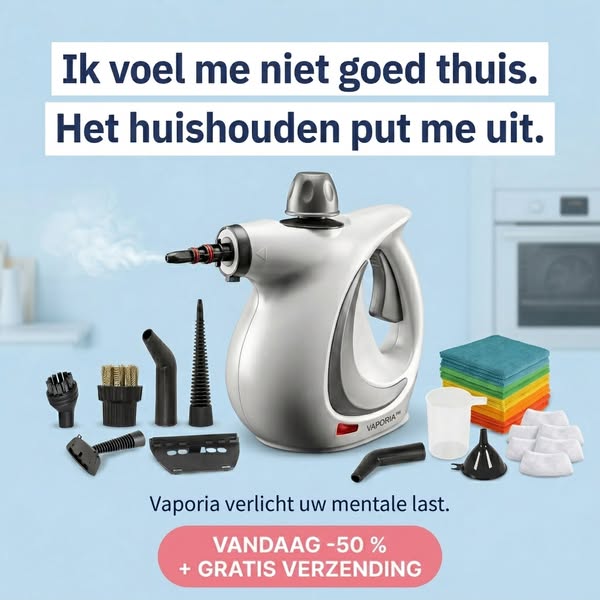 Vaporia™ Draagbare Stoomreiniger – 12 accessoires