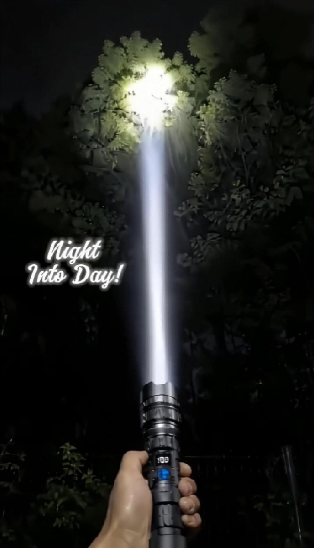 High‑Lumen Rechargeable Emergency FlashlightZoomable Beam For Outdoor & Home Use