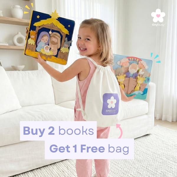 Limited Gift Offer on Handmade Bible Quiet Book for Christian Families
