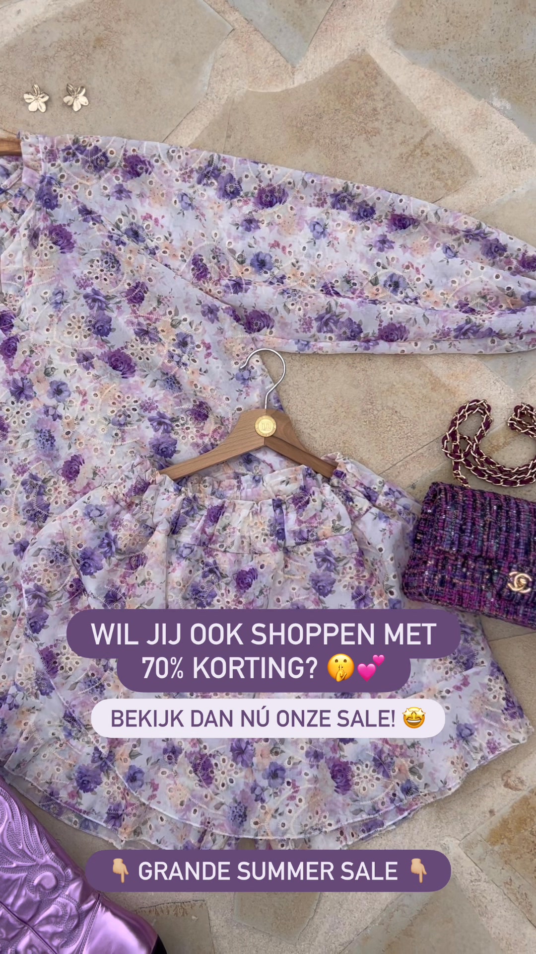 Co-ord Romantic Embroidery Flower