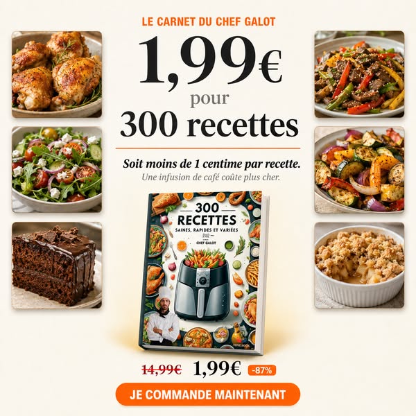 300 Recettes de Chef à l'Airfryer !