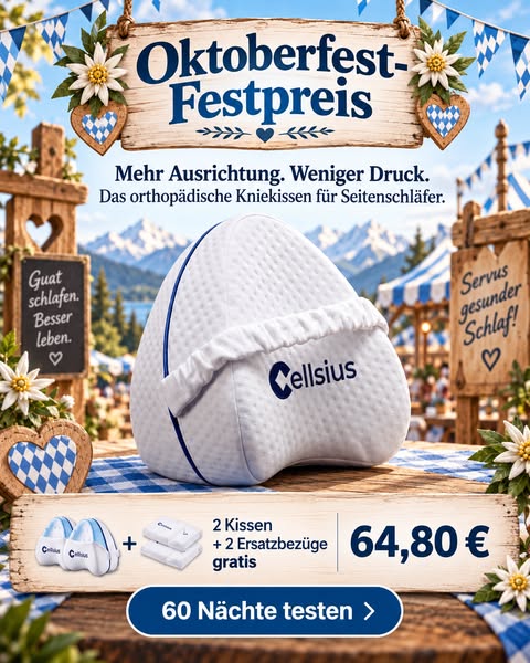 Oktoberfest-Deal: 2 Kissen + 2 Bezüge gratis