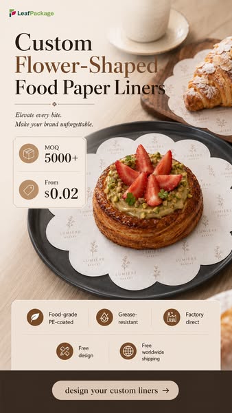 Custom Food Liners From $0.02