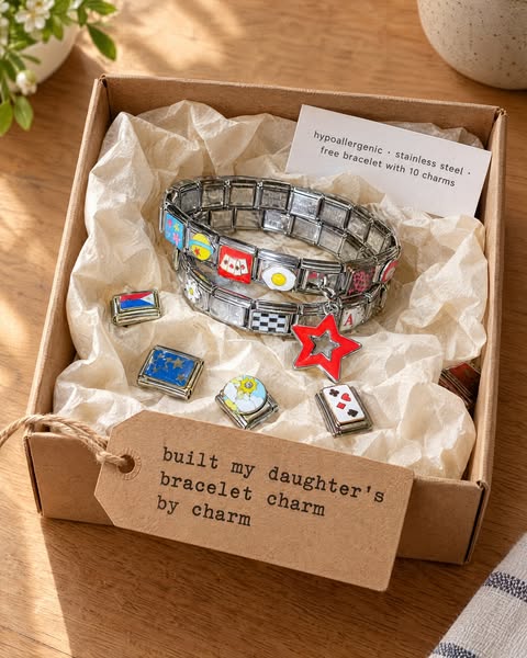 Buy 10 Charms, Get the Bracelet FREE