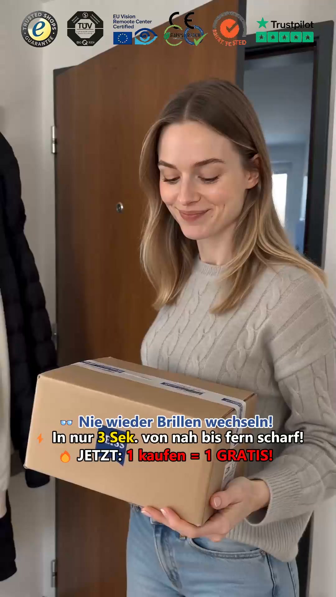 Schluss mit dem ständigen Brillenwechsel! Die smarte Titan-Brille mit 128-Facetten-Schliff