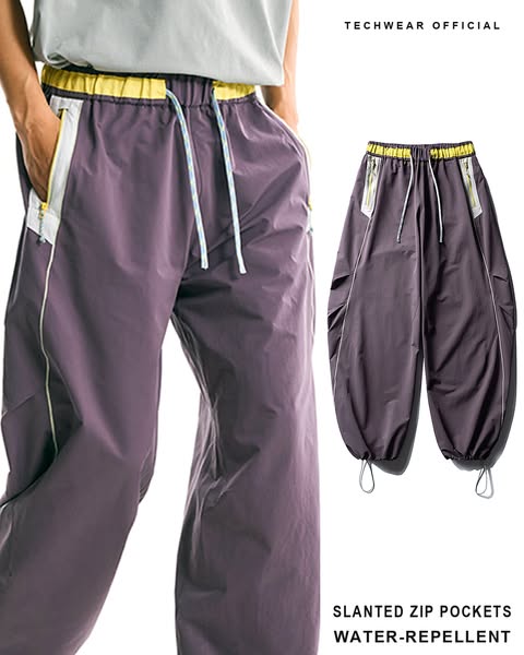 Zip Pockets, Water-Repellent Fabric