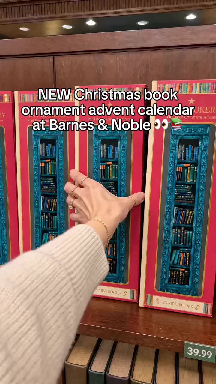 【Best Gift】Mini Book Ornament Advent Calendar