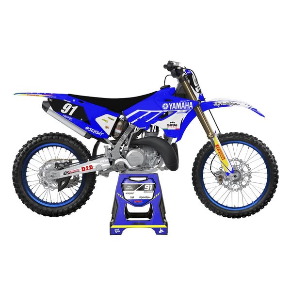 Ufo Plast Plastik-Kit Full-Kit Schwarz, Yamaha YZ 125 22-, YZ 250 22